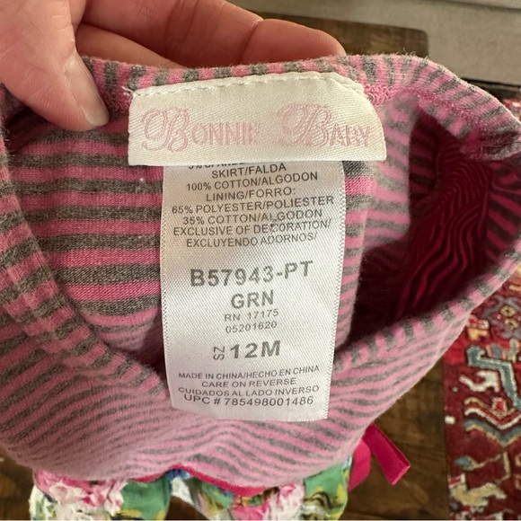 Bonnie Baby Pink Stripe and Floral Dress - Picture 7 of 7